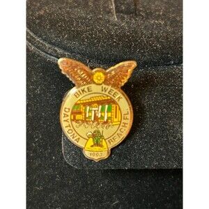 Vintage Daytona Bike Week 1993 Vest / Hat Pin